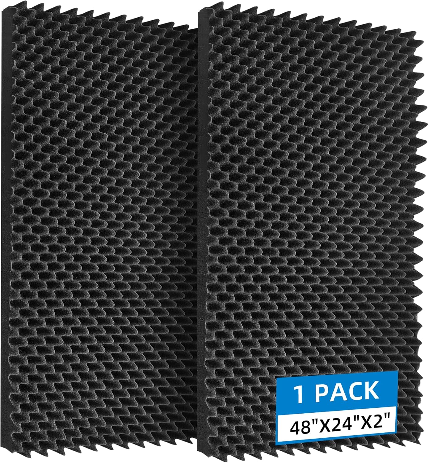 1 Pcs Sound Proof Foam Panels |48"×24"×2" Quick-Recovery Soundproof Wall Panel