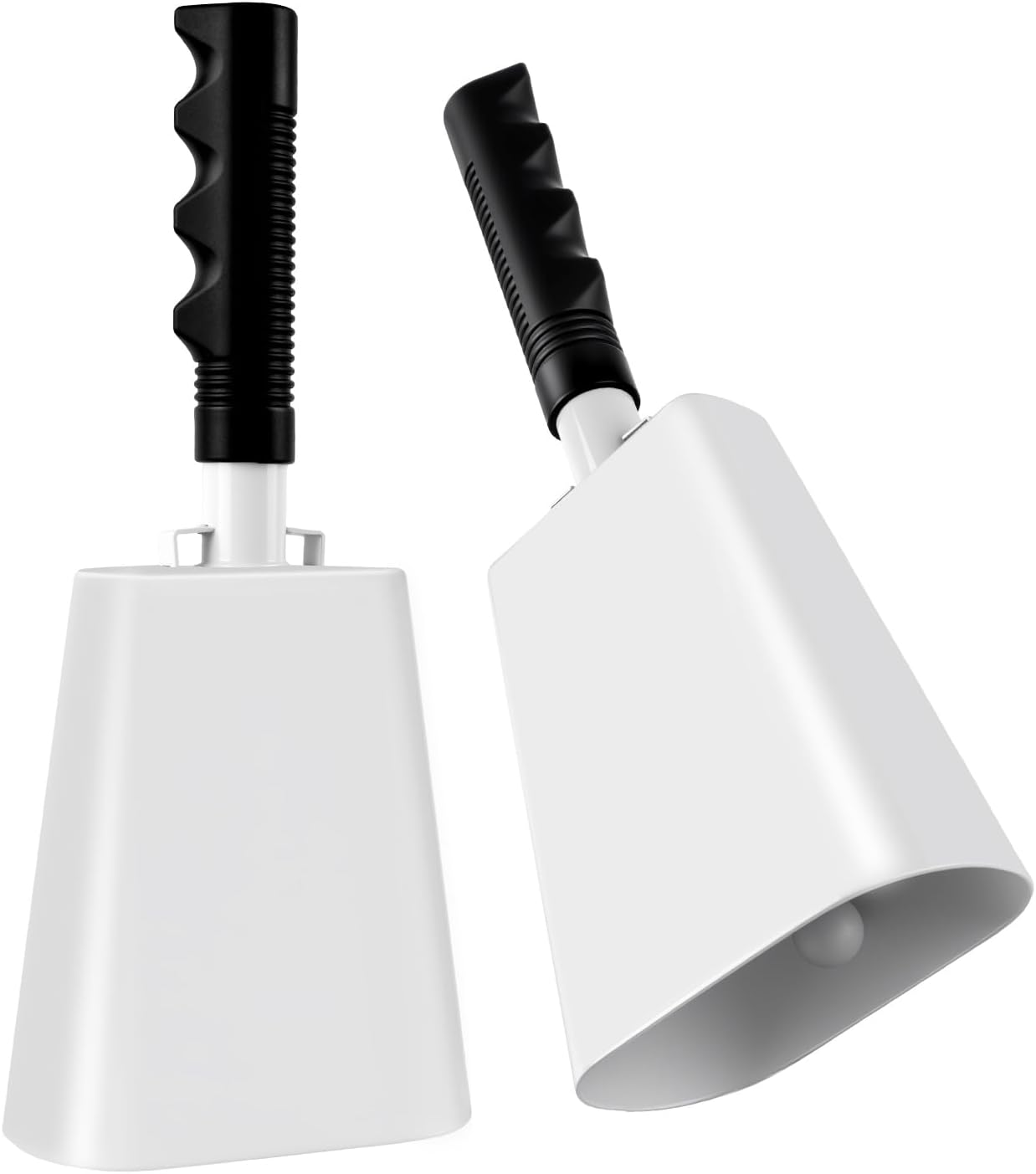 10 Inch Cow Bell with Handle, 2 Pack Cheering Cowbells for Sporting Events, Loud